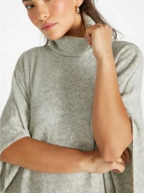 Funnel Neck Ruana - Picture 2 of 7